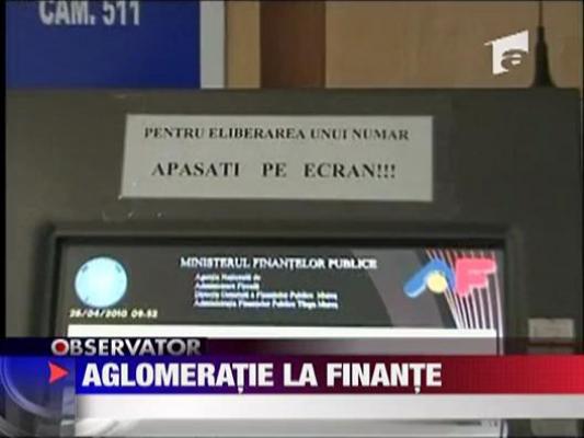 Aglomeratie la Finante