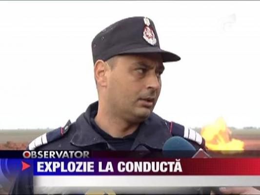 O magistrala de gaze a explodat in Ialomita