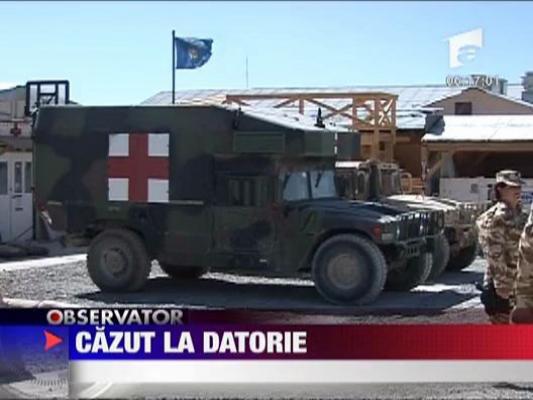 Cazut la datorie! Valerica Leu a murit in Afganistan