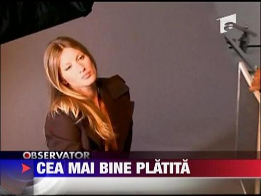 Gisele Bundchen cel mai bine platit model al anului 2009