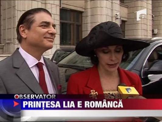Printesa Lia a devenit cetatean roman