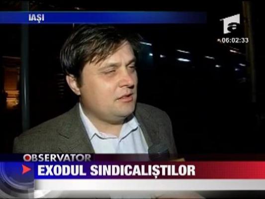 Exodul sindicalistilor