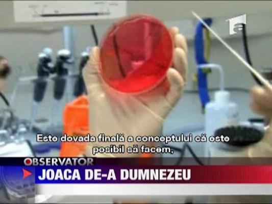 Joaca de-a Dumnezeu. Americanii au creat primul organism viu artificial