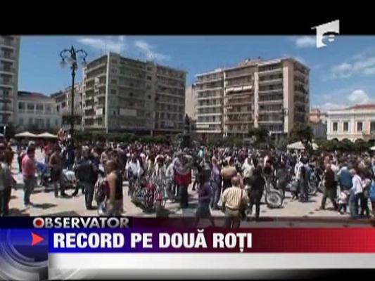 Record pe doua roti