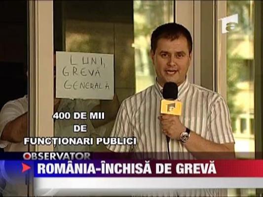 Romania-Inchisa de greva!