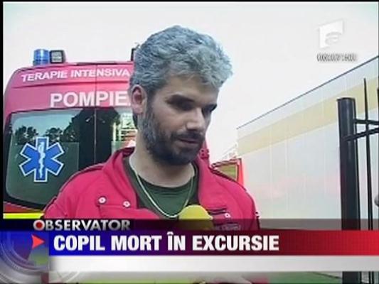 Copil mort in excursie