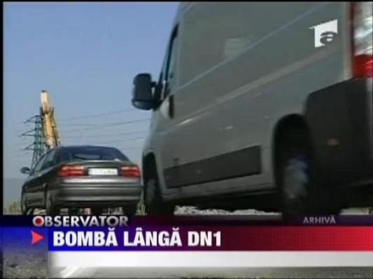 Trafic restrictionat pe DN1 din cauza unei bombe