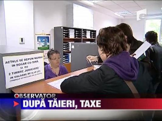 Dupa taieri, taxe