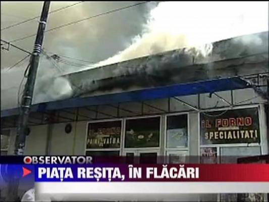 Piata Resita, in flacari