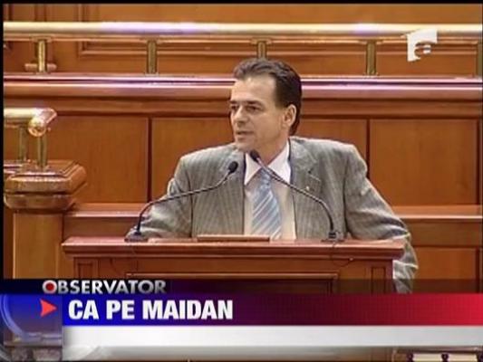 Parlament ca pe maidan!