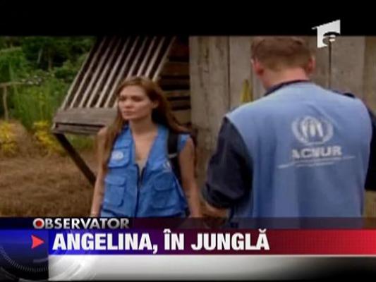 Angelina Jolie, in misiune in  jungla ecuadoriana