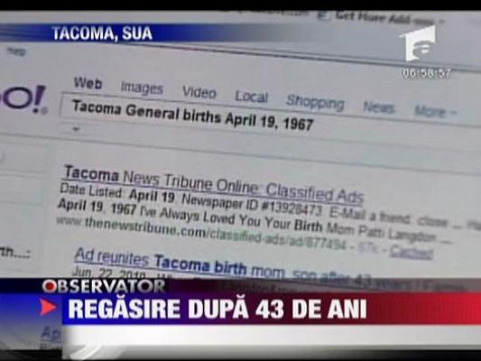 Regasire dupa 43 de ani