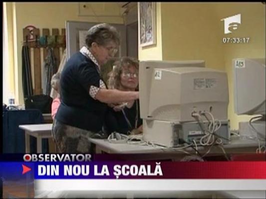 Pensionarii, din nou la scoala