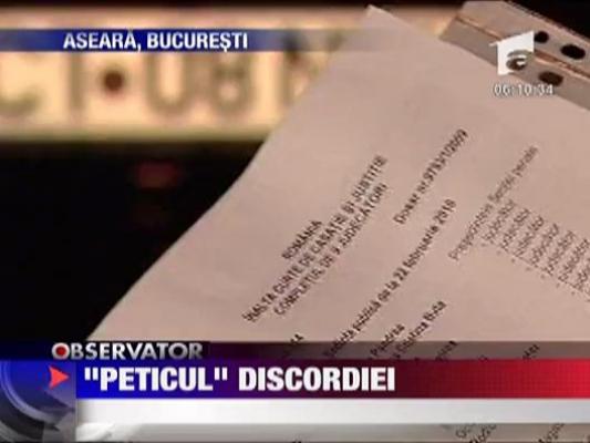 "Peticul" discordiei