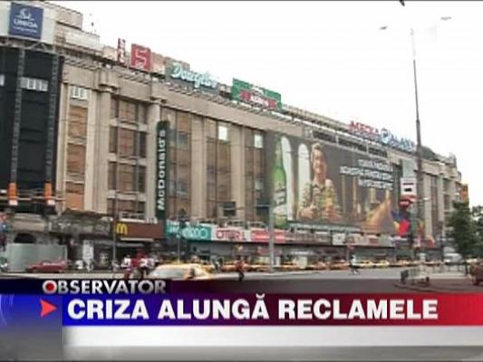 Criza alunga reclamele