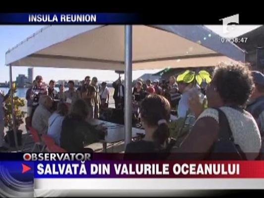 Salvata din valurile oceanului