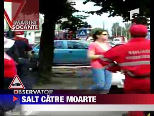 Imagini Socante! Salt catre moarte