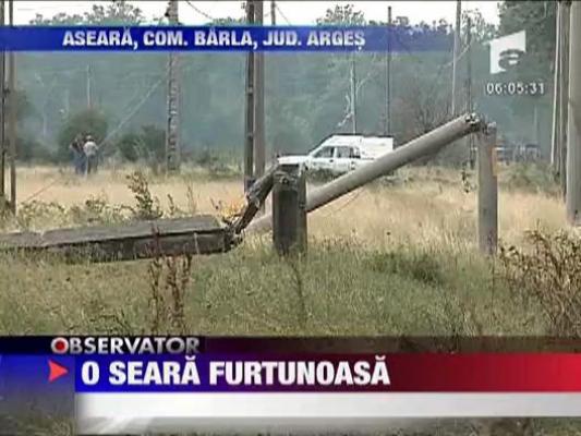 Noapte furtunoasa in Arges si Gorj