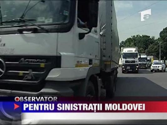 Ajutor pentru sinistratii din Moldova