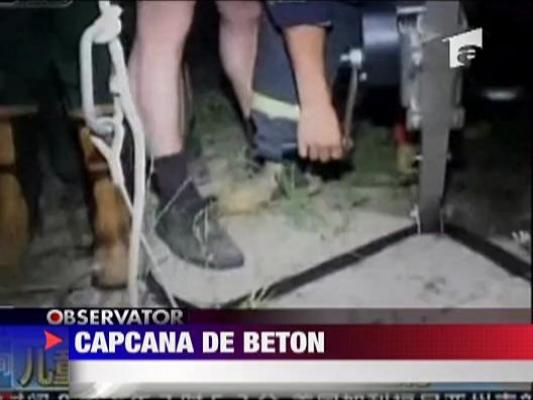 Capcana de beton! Blocat la adancime