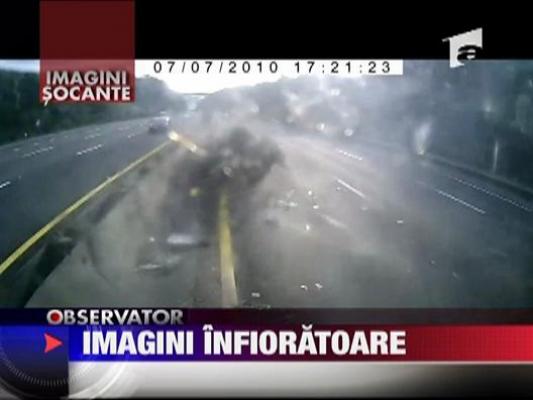 Imagini socante pe o autostrada din Taiwan