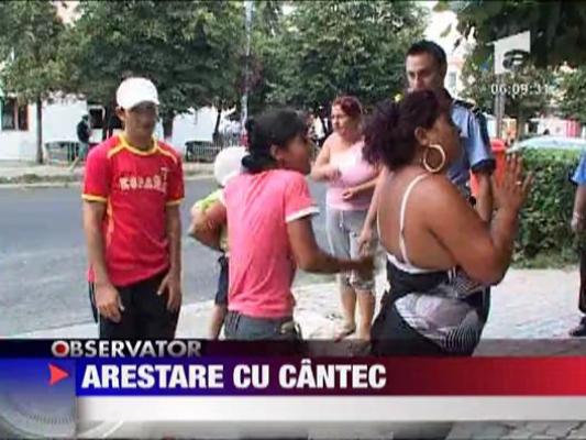 Arestare cu cantec la Gaesti