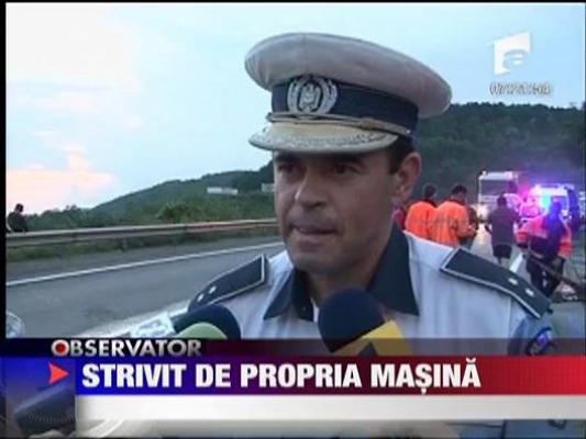 Strivit de propria masina