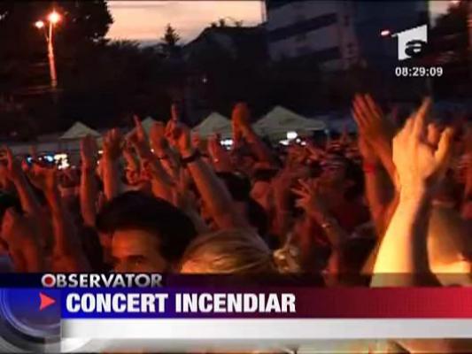 Faithless, concert incendiar