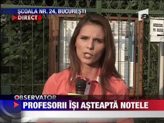 Profesorii isi asteapta notele la titularizare