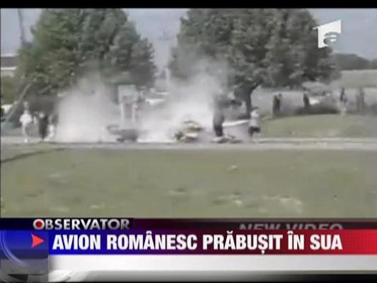 Avion romanesc, prabusit in SUA
