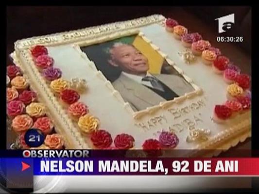 Nelson Mandela a implinit 92 de ani