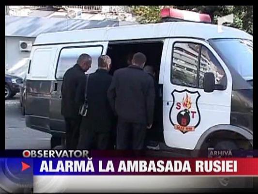 Alarma cu bomba la ambasada Rusiei din Chisinau