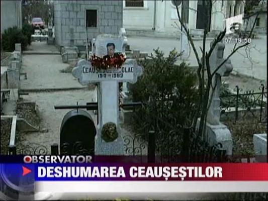 Deshumarea sotiilor Ceausescu
