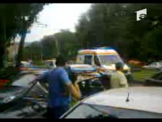 Accident cu masina de politie