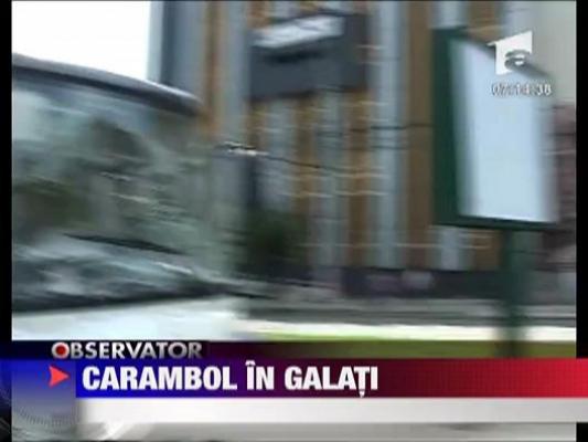 Carambol pe o sosea din Galati