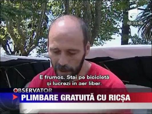 Roma: Plimbare gratuita cu ricsa