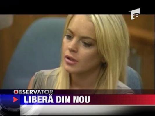 Lindsay Lohan, libera din nou