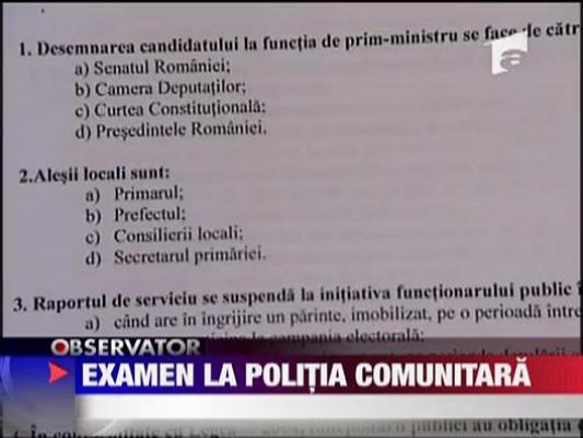 Examen la politia comunitara