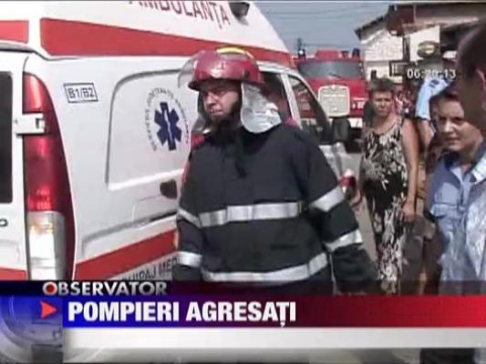 Pompieri agresati