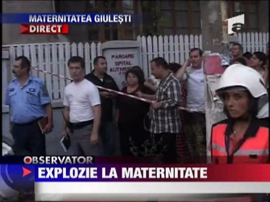 Explozie la maternitatea Giulesti - UPDATE