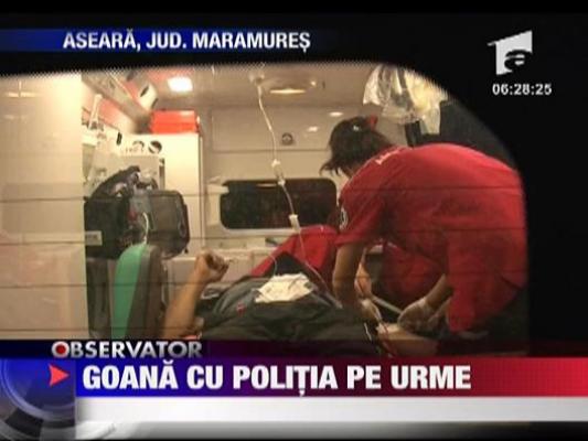 Goana cu politia pe urme