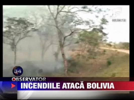 Bolivia lovita de incendii puternice