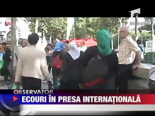 Ecouri in presa internationala