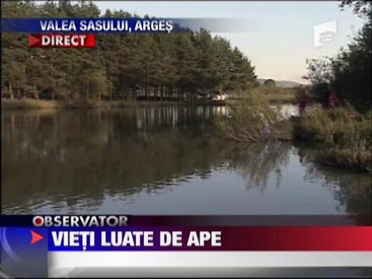 Doua tinere au fost luate de ape in Arges