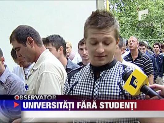 Universitatile de stat raman fara studenti