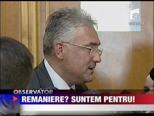 Remaniere? Suntem pentru!