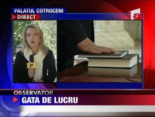 Cei sase noi ministri ai Guvernului Boc au depus juramantul