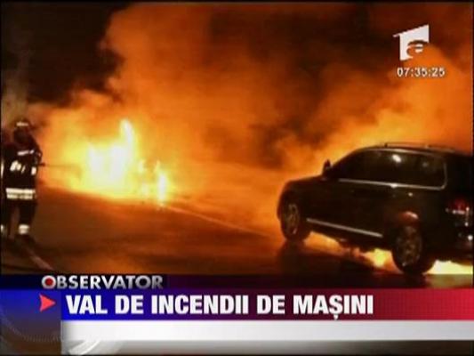 Val de incendii de masini