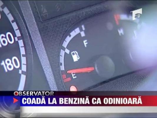 Coada la benzina ca odinioara