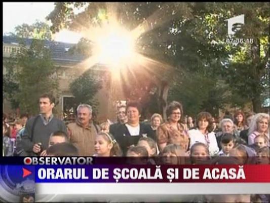 Orarul de scoala si de acasa